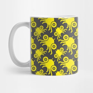 Spidy Pattern Yellow Mug